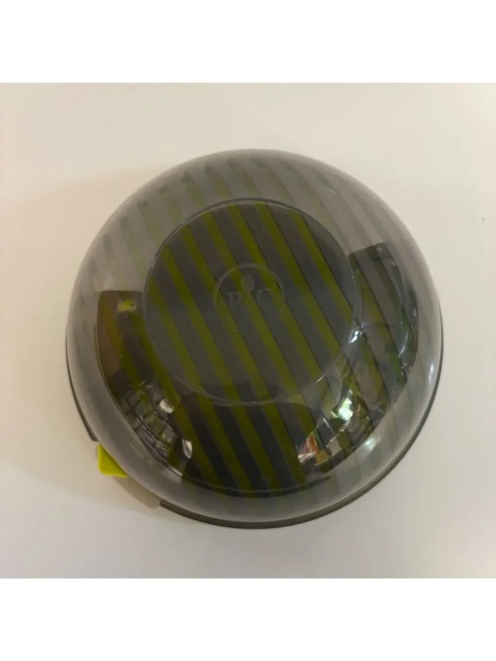 Pampered Chef Salad Cutting Bowl Set 4 Pieces Green Gray Plastic 8-Inch Diameter